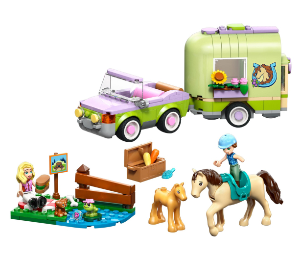 LEGO FRIENDS 42695 Przyczepa z koniem i źrebaczkiem - 1473471 - zdjęcie 3
